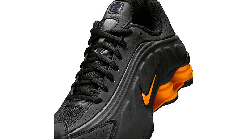Nike Shox R4 GS Black Bright Ceramic CW2626-007 tongue