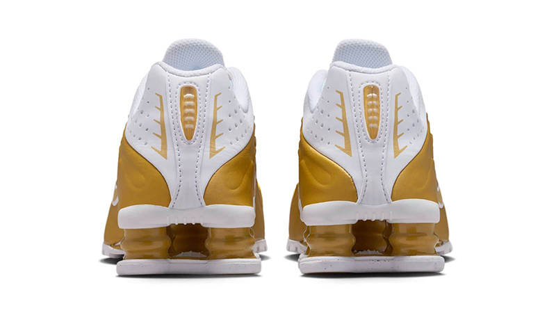 Nike Shox R4 GS Metallic Gold White | CW2626-700 | The Sole Supplier