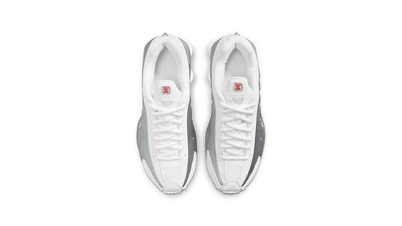 Nike Shox R4 GS White Metallic Silver CW2626-101 middle