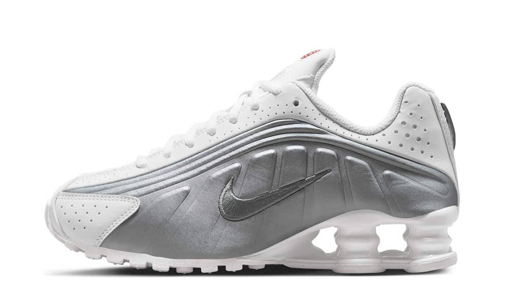Nike Shox R4 GS White Metallic Silver CW2626-101