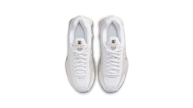 Nike Shox R4 GS White Picante Red CW2626-102 middle