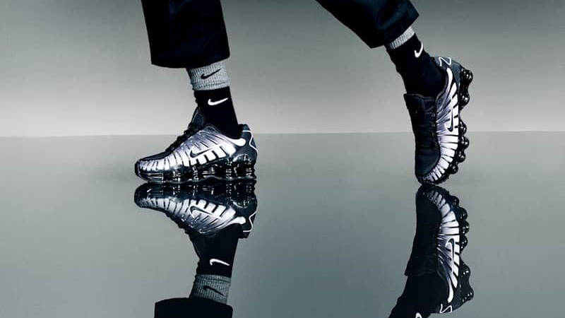 Nike Shox TL Fade Off-Noir White IH1336-002 ON FOOT