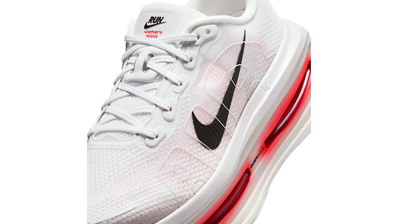 Nike Vomero Premium White Bright Crimson HQ2050-103 tongue