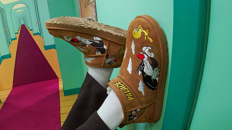 Palace x UGG Classic Ultra Mini Boot Looney Tunes Tweety | The