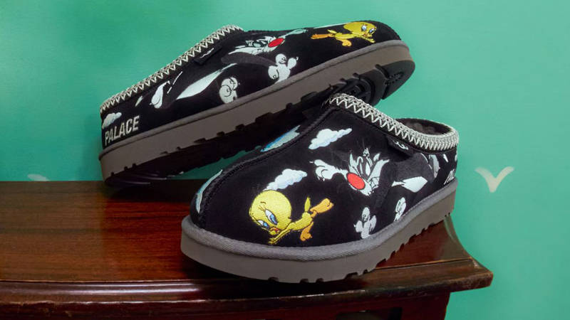 Palace x UGG Tasman Looney Tunes Tweety Black | The Sole Supplier