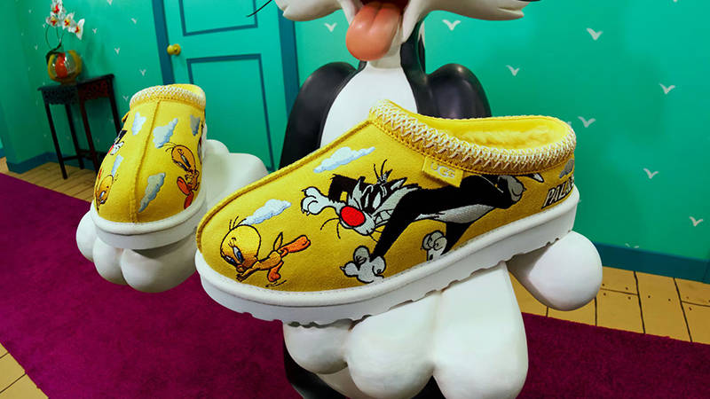 Palace x UGG Tasman Looney Tunes Tweety Yellow front