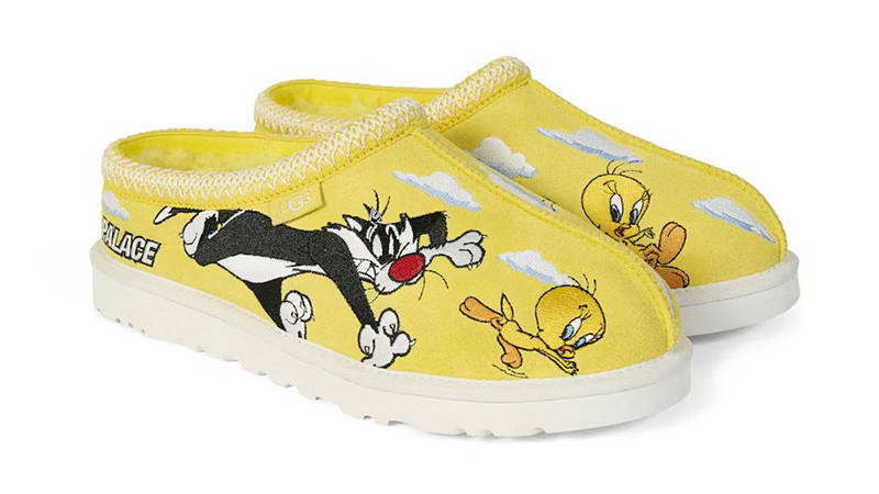 Palace x UGG Tasman Looney Tunes Tweety Yellow side