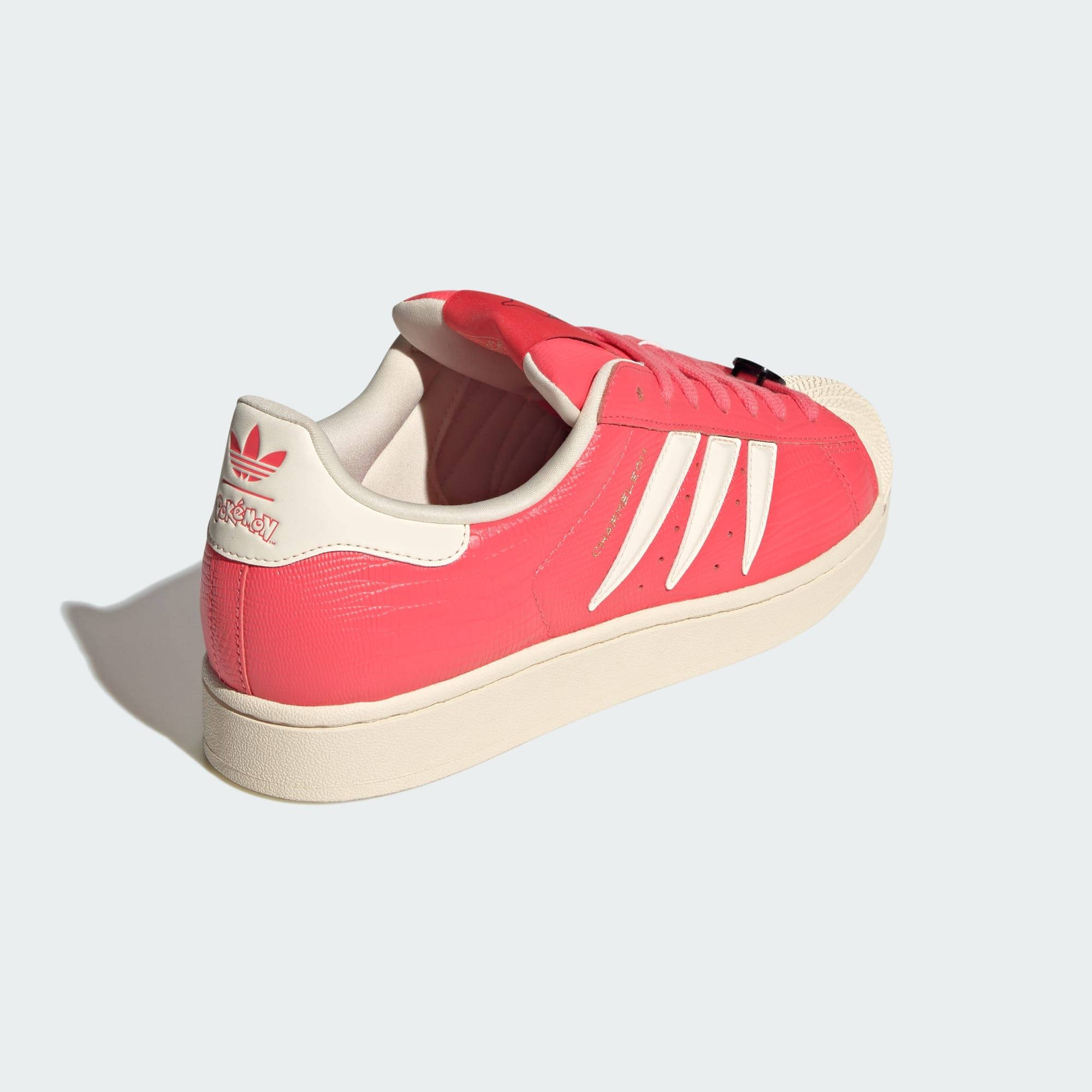 Pokémon x adidas Superstar Charmeleon Scarlet KI2856 back