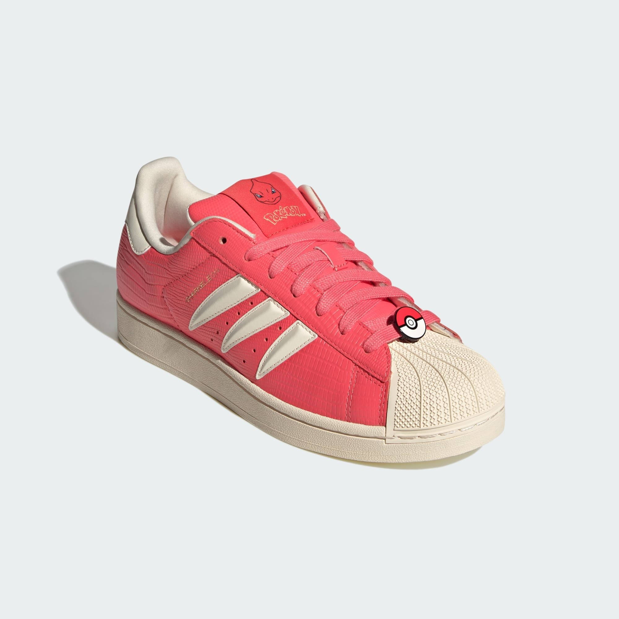 Pokémon x adidas Superstar Charmeleon Scarlet KI2856 front