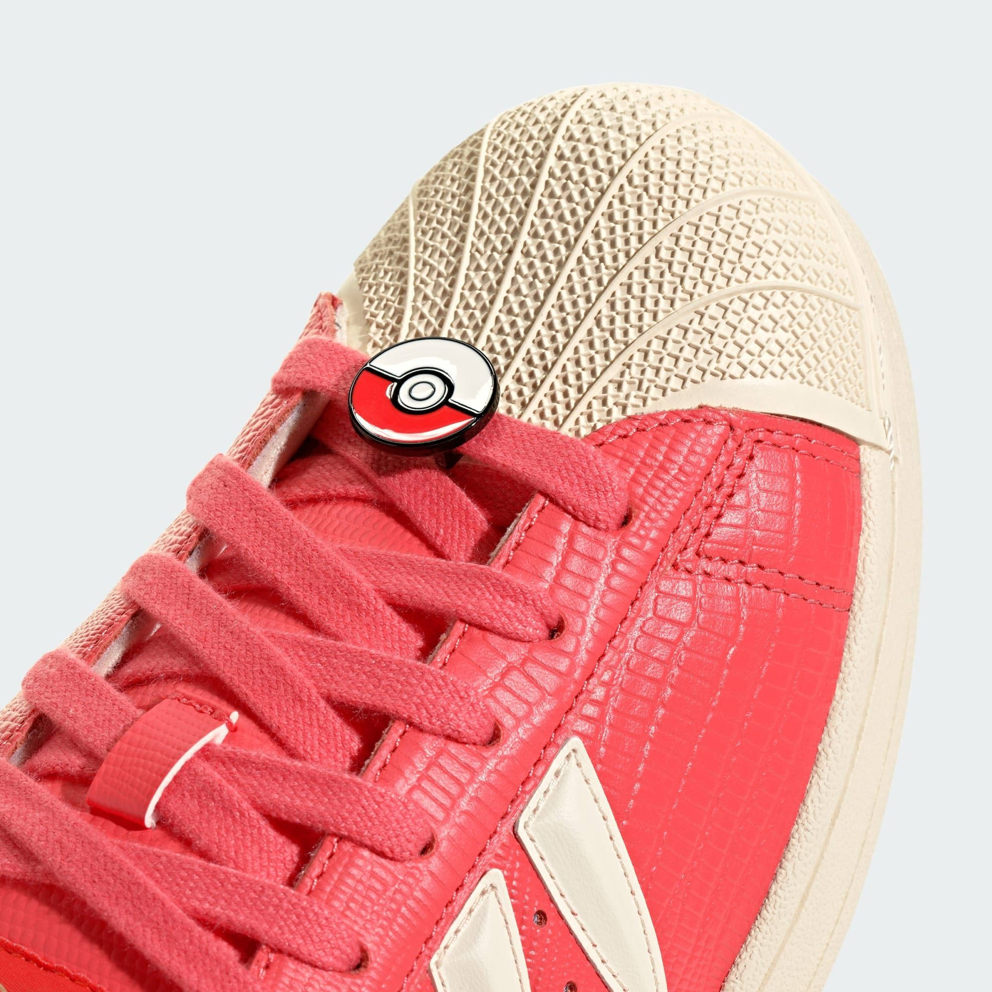Pokémon x adidas Superstar Charmeleon Scarlet KI2856 toe