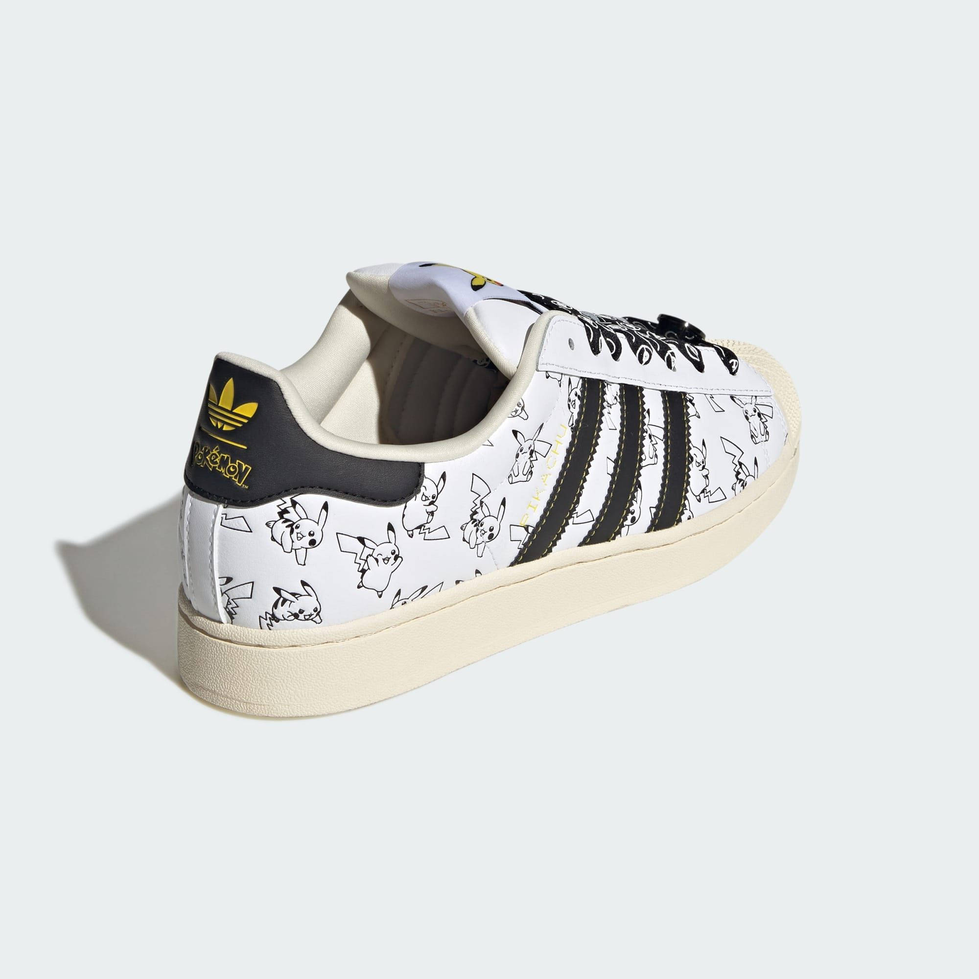 Pokémon x adidas Superstar Pikachu White Black KI2857 back