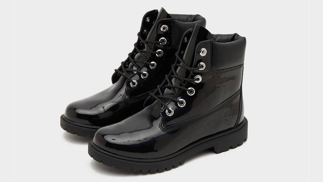 Timberland 6 Inch Premium Waterproof Boots Patent Black Front