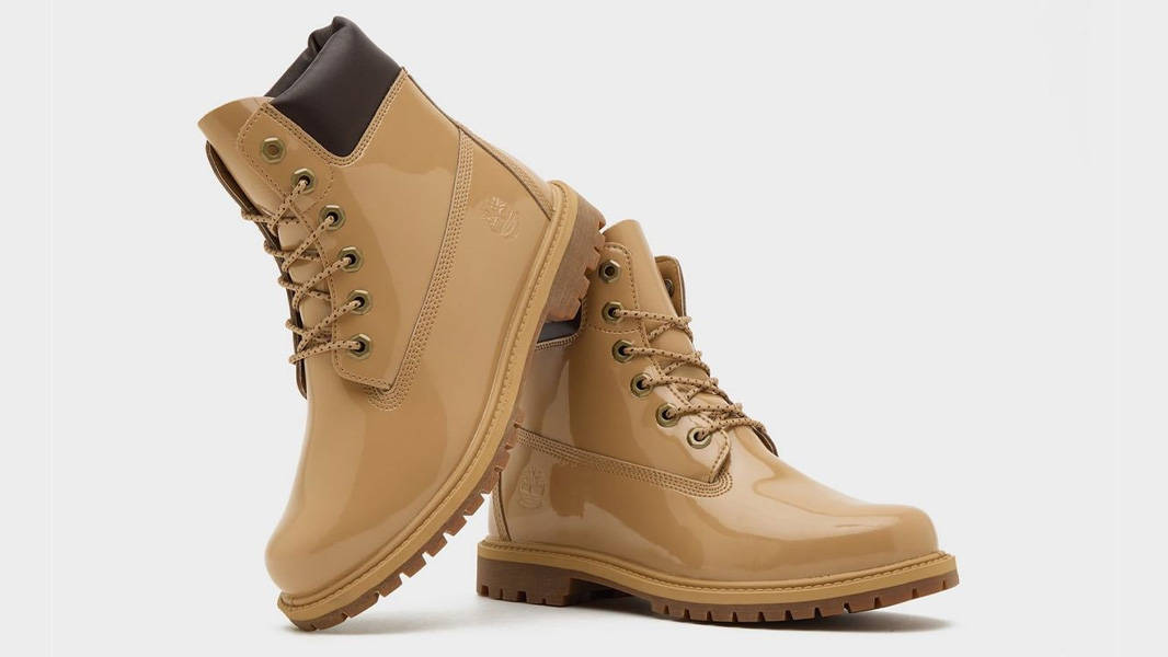 Timberland 6 Inch Premium Waterproof Boots Patent Wheat Lifestyle