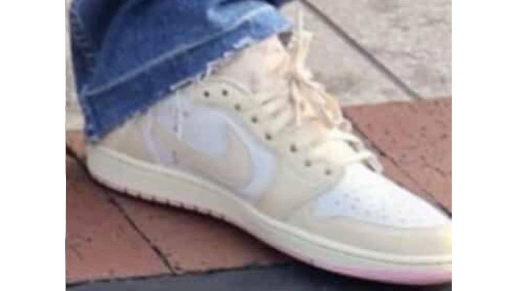 Travis Scott x Air Jordan 1 Low OG Shy Pink Vanilla First Look On Foot Side