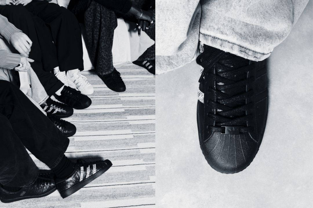 Footpatrol x adidas Consortium Superstar group shot and top down