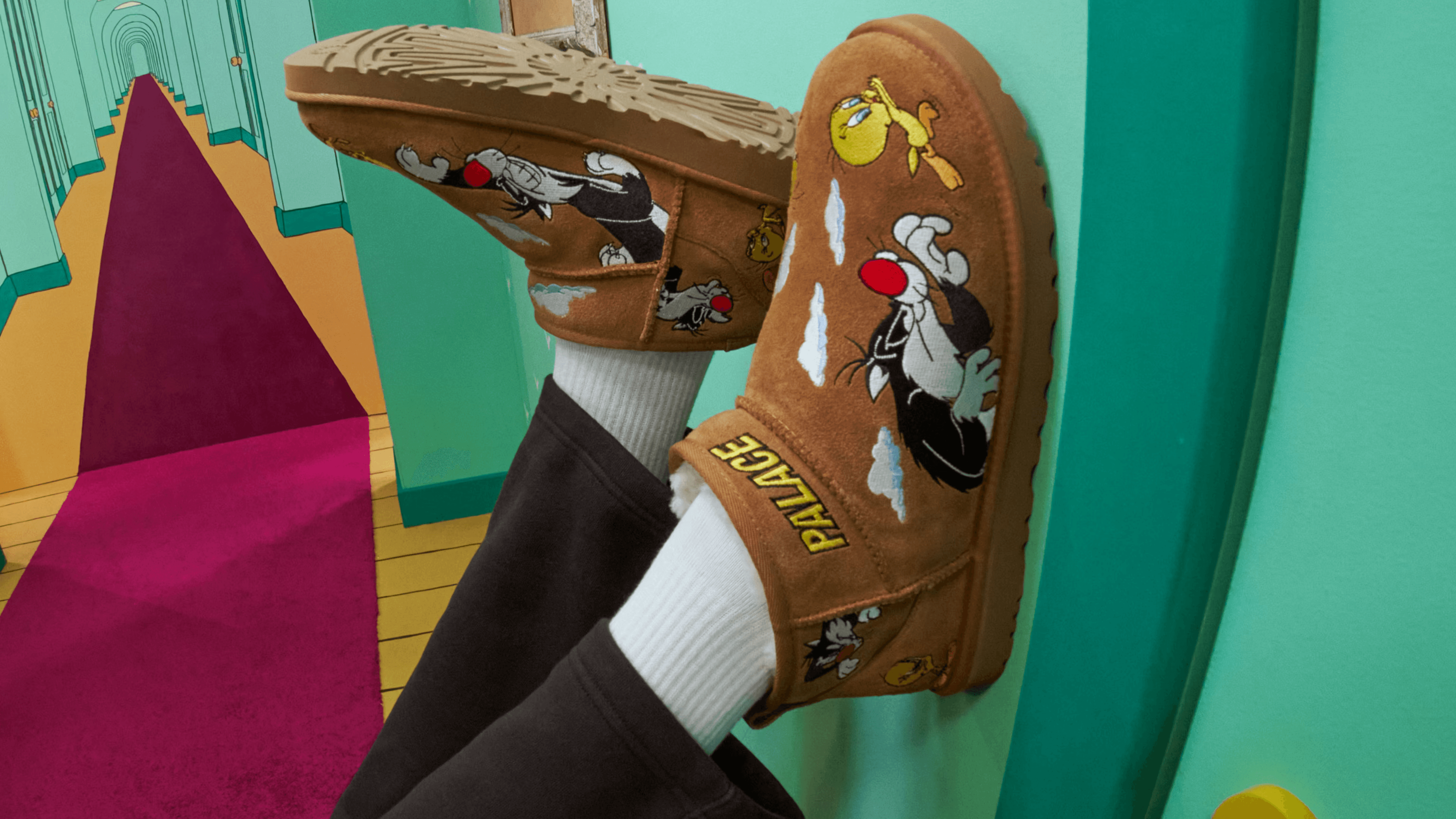 The Palace x UGG x Looney Tunes Drop is a Beautiful, Unruly Mess
