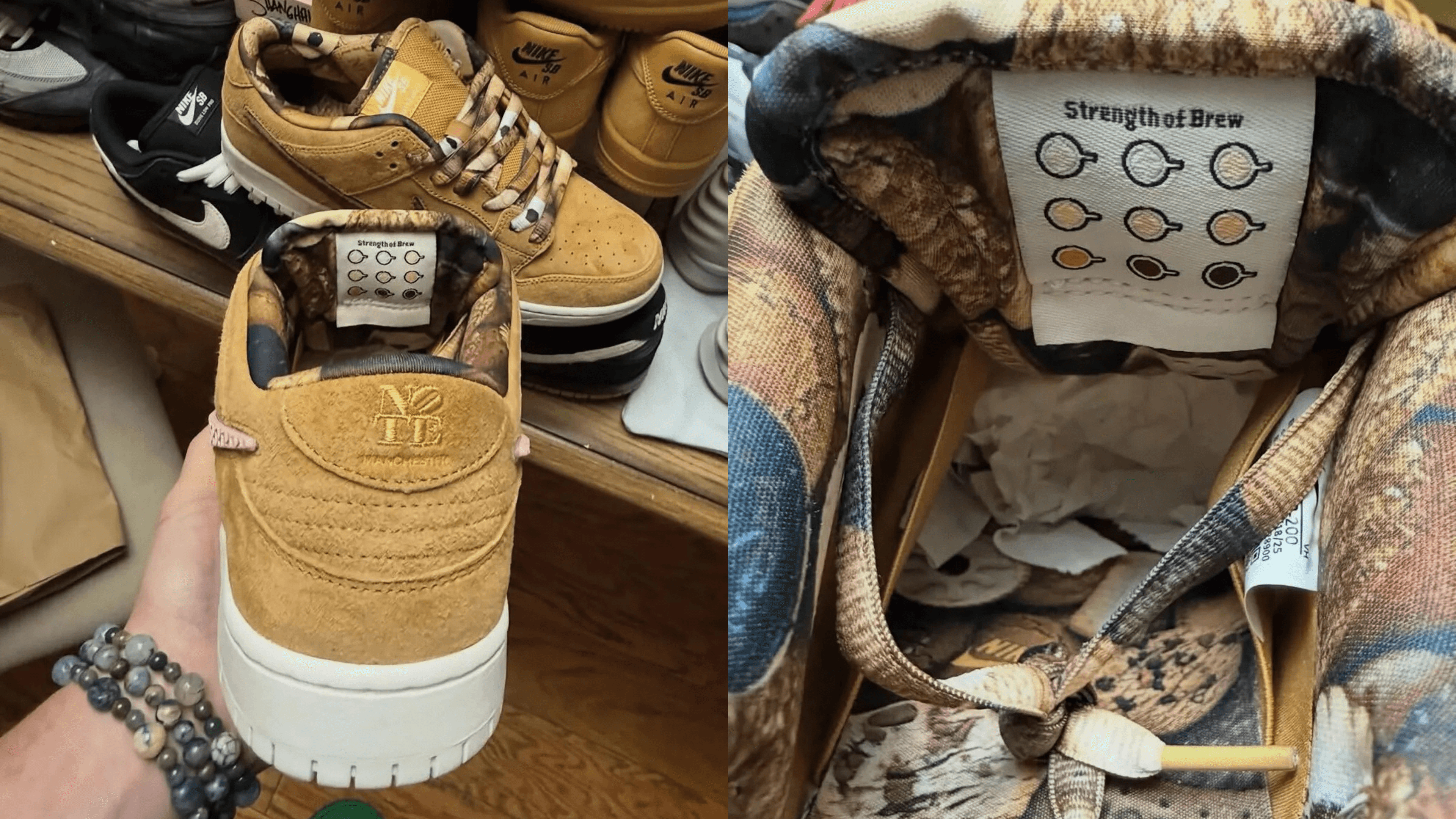NOTE Manchester x Nike SB Dunk Low Brew & Biscuits
