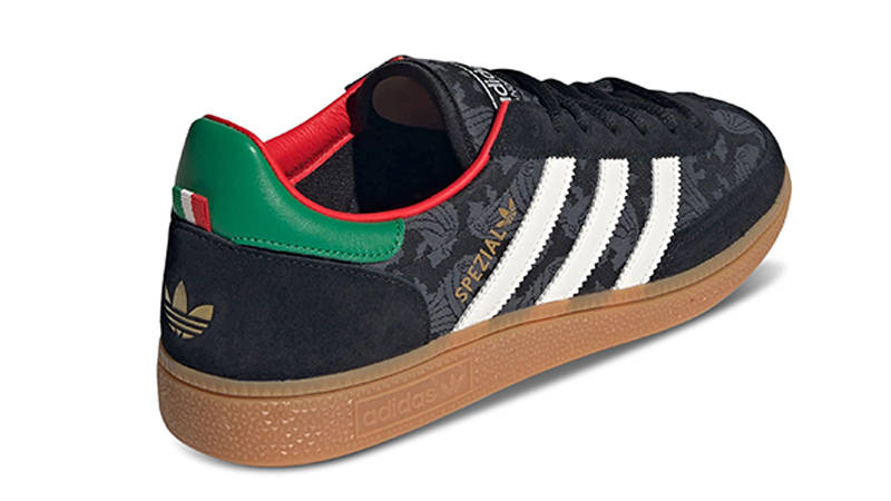 adidas Handball Spezial Black White Green HQ7261 back