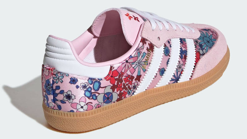 adidas Samba OG GS Floral Pink Back
