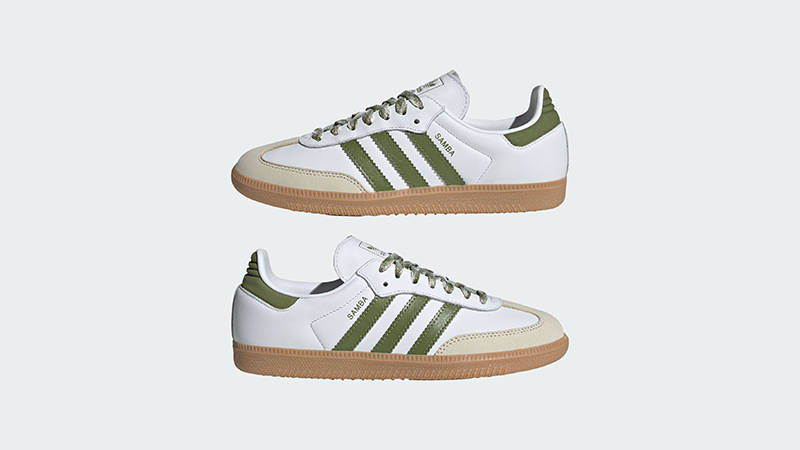 adidas Samba OG White Tech Olive JS1352 feature