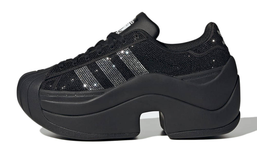 adidas Superstar Bold Black Silver Metallic