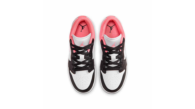 Air Jordan 1 Low GS Black Pink Gaze 553560-025 middle