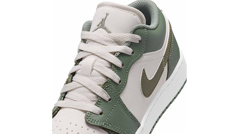 Air Jordan 1 Low GS Vintage Lichen Olive 553560-300 tongue