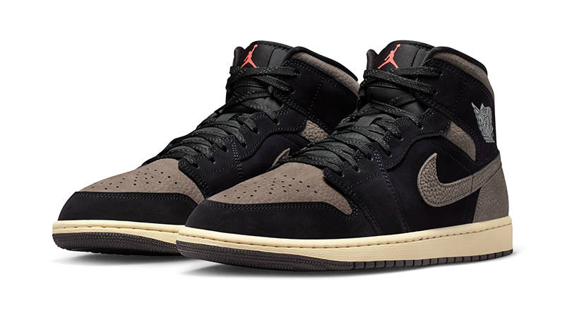 Air Jordan 1 Mid Black Olive Grey IB7110-002 front