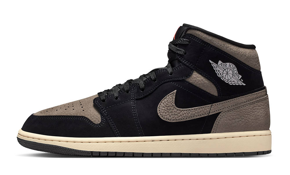 Air Jordan 1 Mid Black Olive Grey IB7110-002