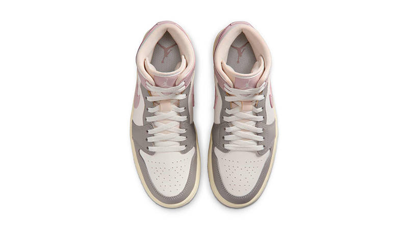 Air Jordan 1 Mid Sail Enigma Stone BQ6472-122 middle