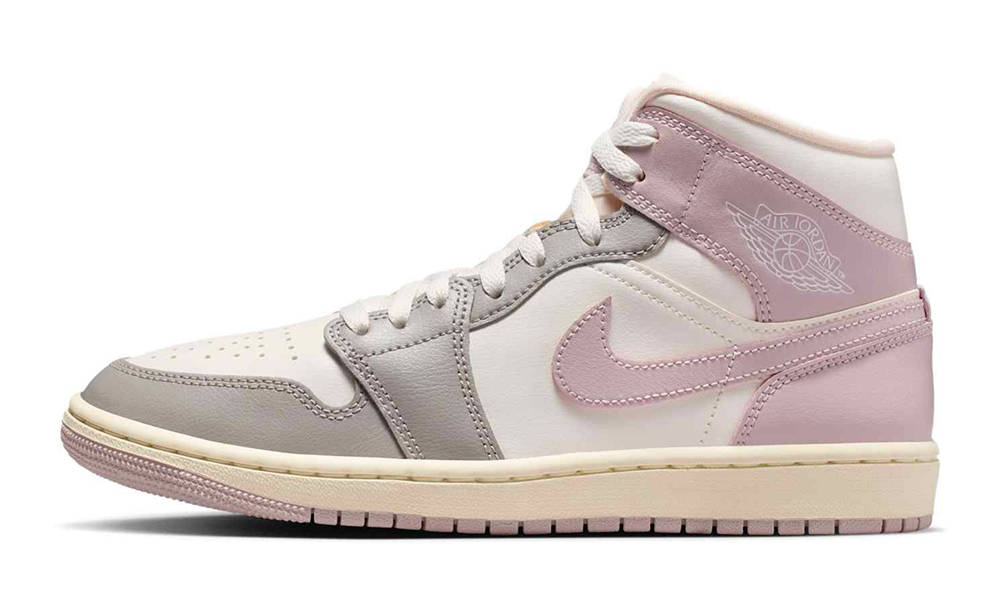 Air Jordan 1 Mid Sail Enigma Stone BQ6472-122