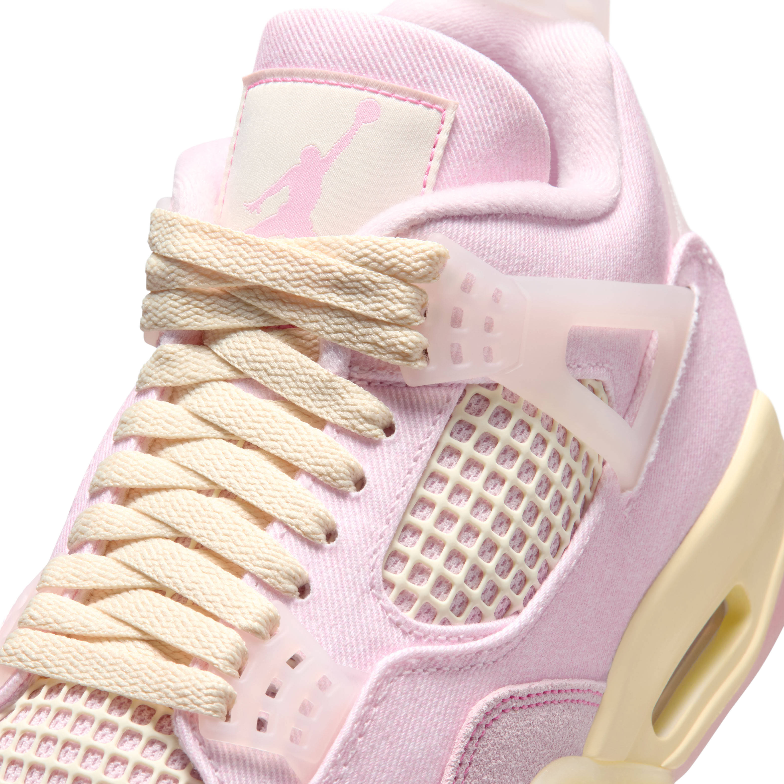 Air Jordan 4 Denim Pink Iced Carmine Detail