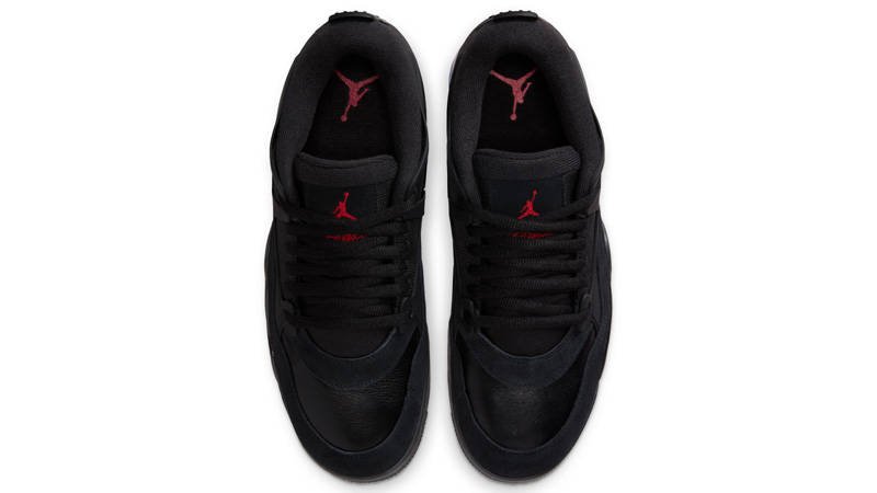 Air Jordan 4 RM Black White Varsity Red Middle