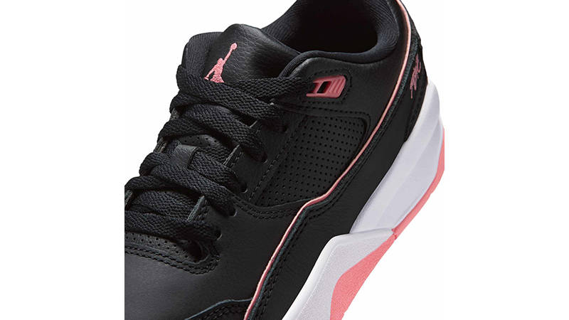 Air Jordan Flight Court GS Black Pink Gaze HF3333-009 tongue