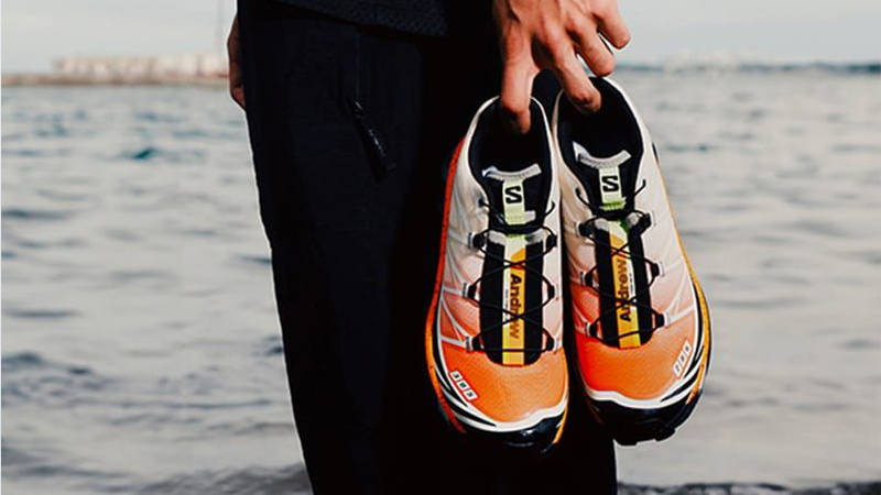Andrew x Salomon XT-6 Miami Florida Snow Crab L49257500 in hand