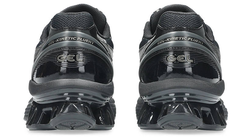 ASICS GEL-Kinetic Fluent Black Graphite Grey 1203A591-003 heel
