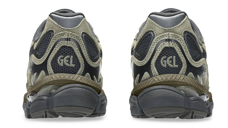 ASICS GEL-NYC Loden Green Grey 1203A383-303 heel