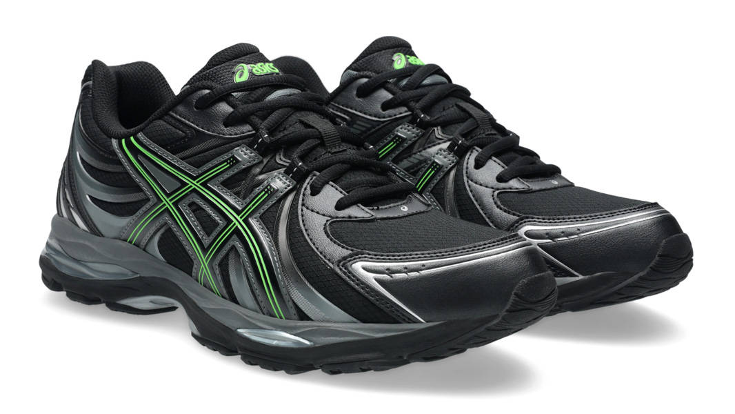 ASICS Gel-Sekiran Black Green Gecko Front