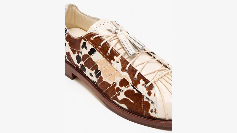 CLOT x adidas Superstar Dress Cow Print JS5024 front