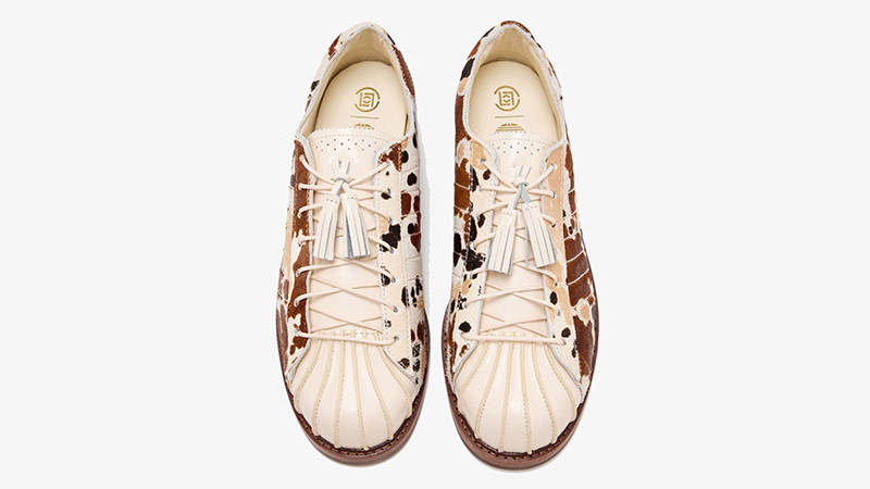 CLOT x adidas Superstar Dress Cow Print JS5024 middle