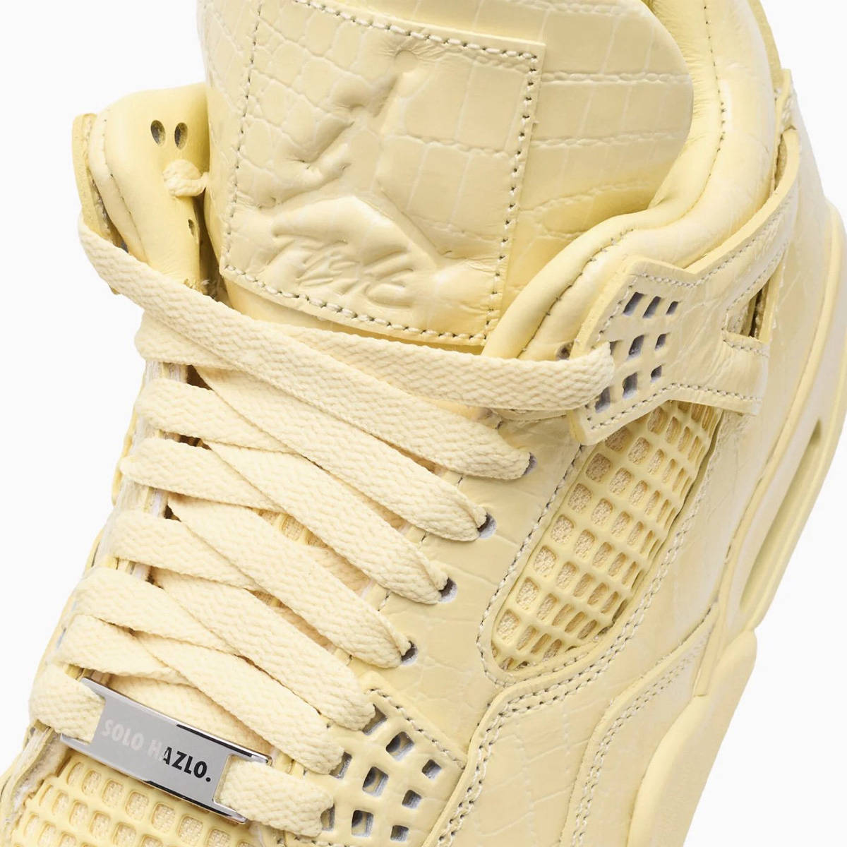 J Balvin x Air Jordan 4 Lemonade Retail Look Detail