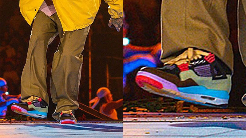 J Balvin x Air Jordan 4 Multi side