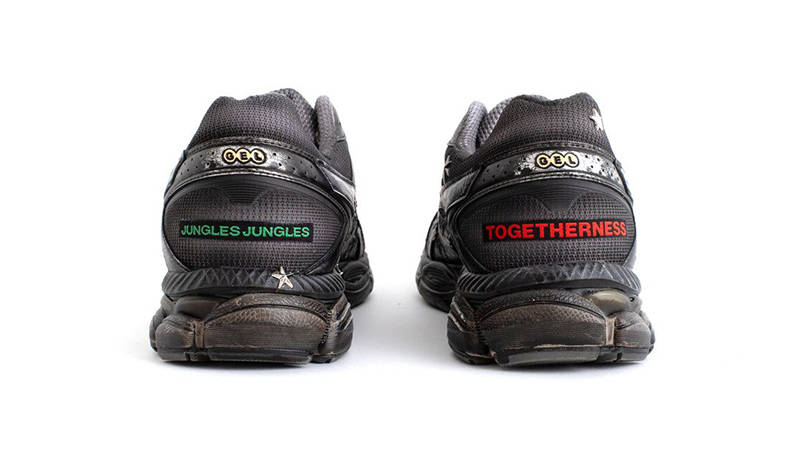 Jungles Jungles Togetherness x ASICS Gel-Cumulus 16 Black back