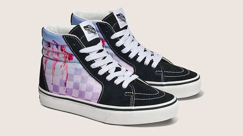 KPop Demon Hunters x Vans Sk8-Hi GS Black Pink VN000V68B5P front