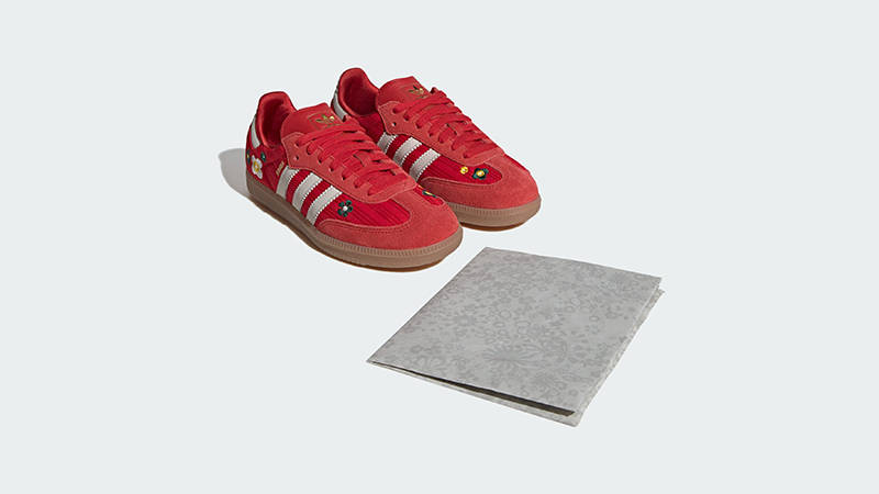 Liberty London x adidas Samba OG Red Floral IH9056 feature