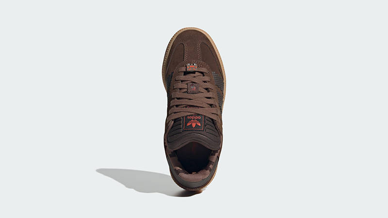 Minecraft Spider x adidas Samba XLG GS Brown JQ8934 middle