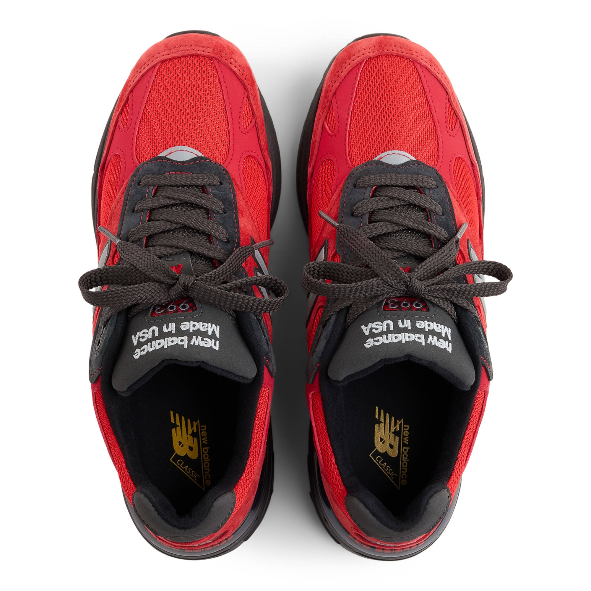 New Balance 993 Black Red Top