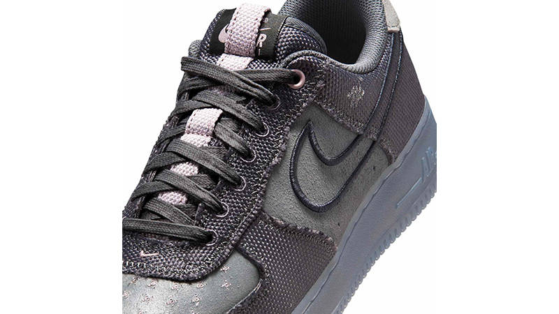 Nike Air Force 1 07 Black Iron Grey IQ0614-060 tongue