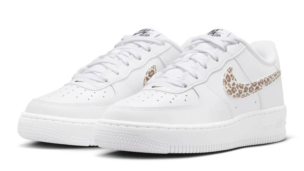 Nike Air Force 1 Low GS Leopard White Front