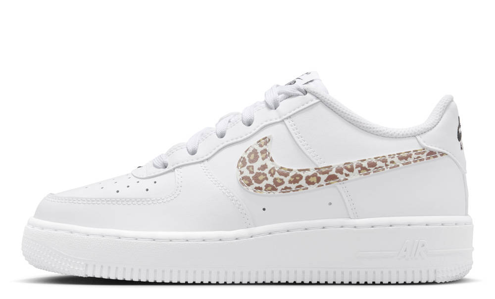 Nike Air Force 1 Low GS Leopard White